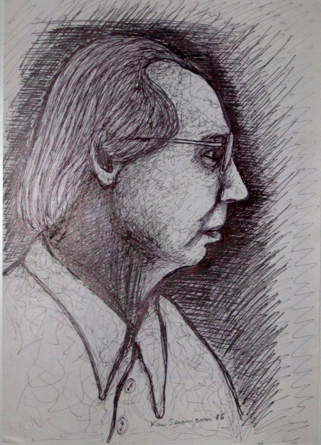 A profile of the artist 31 X 44.JPG