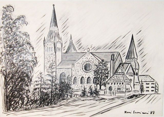 Cathedral in Tampere 30 X 42.JPG