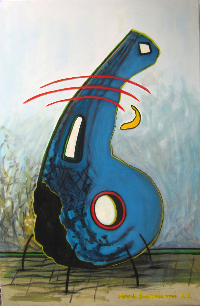 A Guitar statue 120 x 80, oil on canvas.JPG