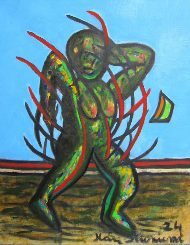 A training day 46 x36 Oil on canvas.JPG