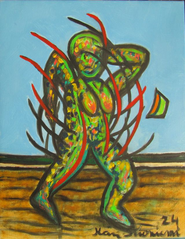 Trainig day 46 x 36 oil on canvas.JPG